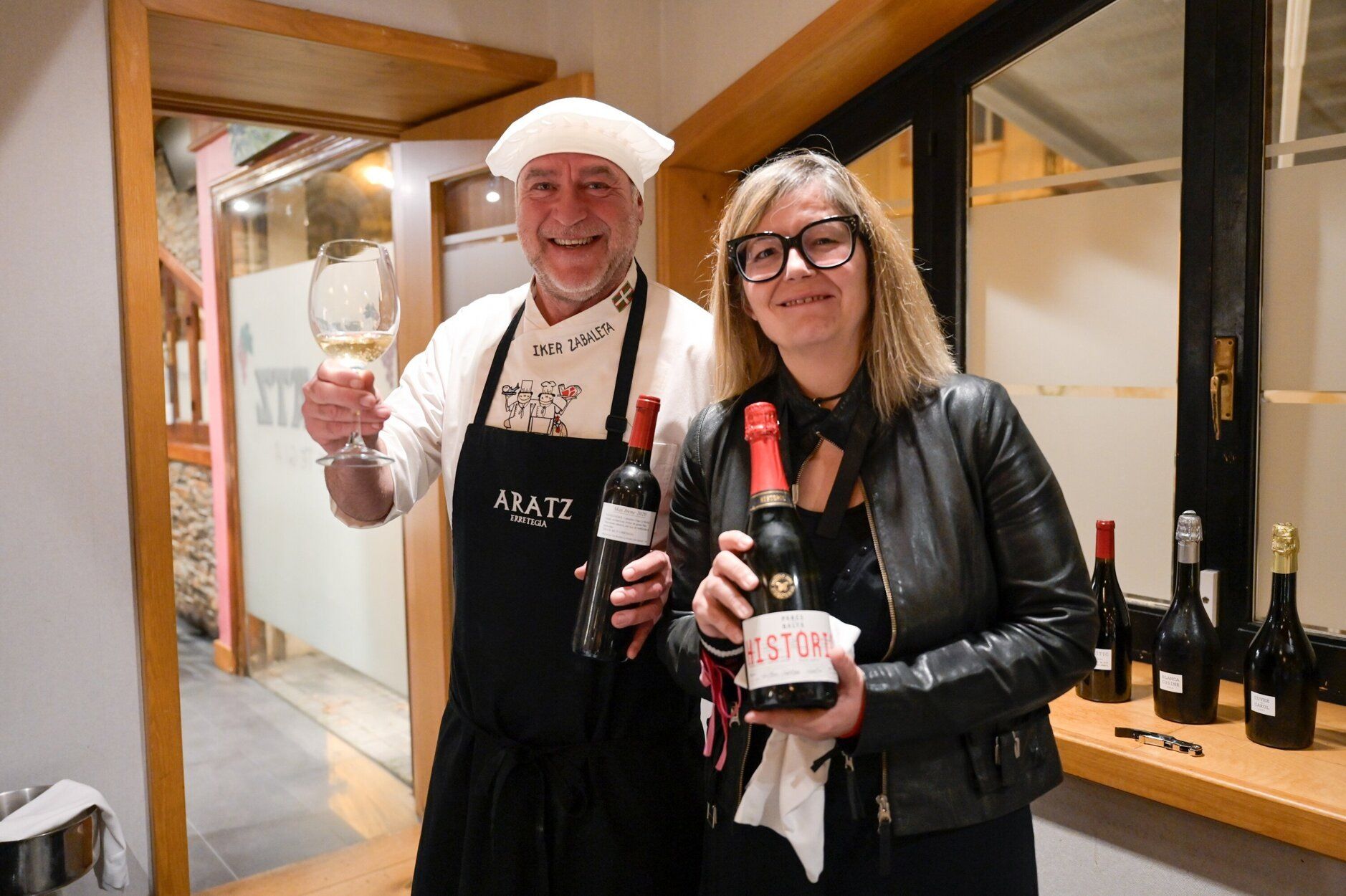 Espectacular cena-maridaje en el Aratz