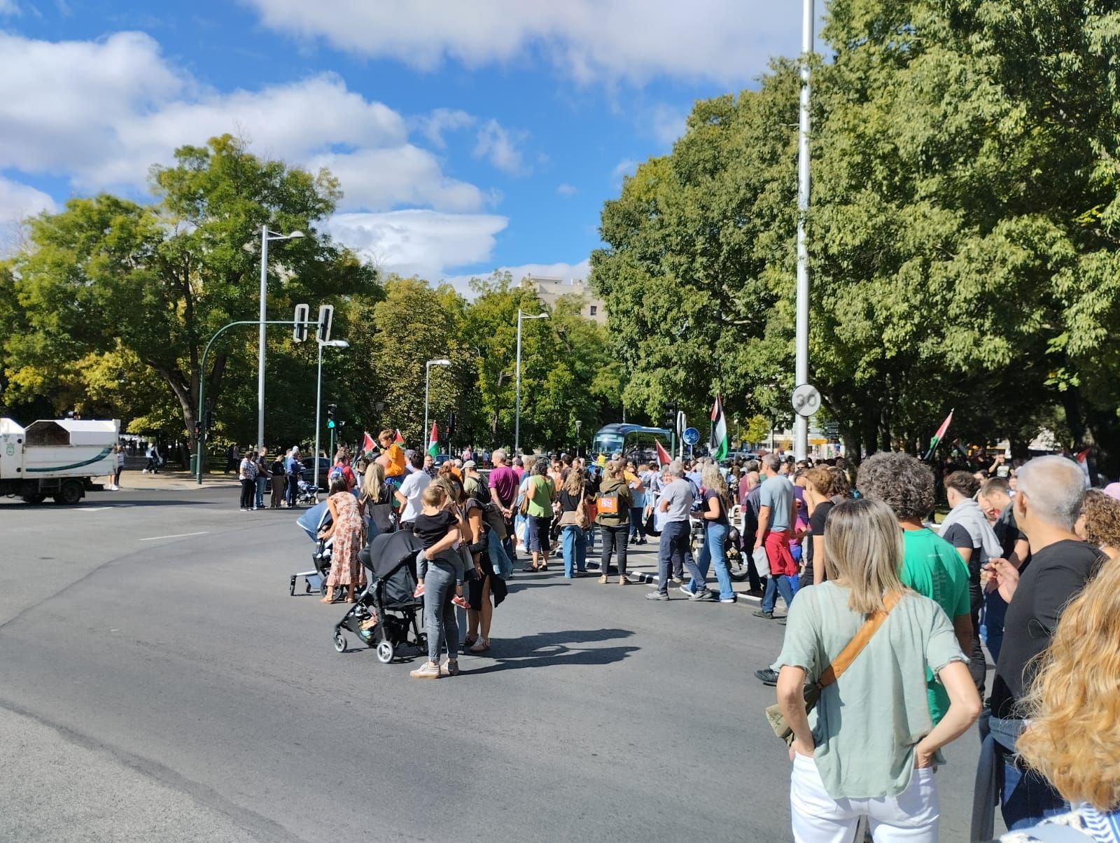 Gran manifestación en Pamplona contra el genocidio en Palestina
