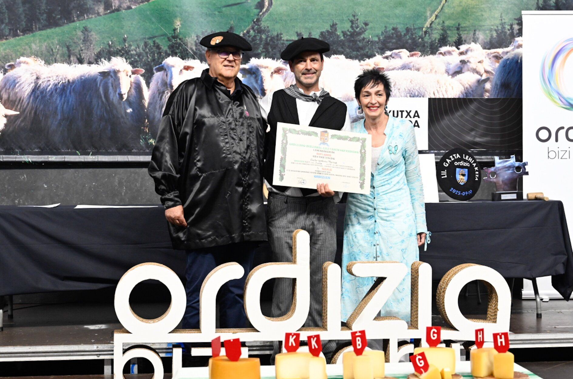 Las mejores imágenes del concurso de quesos de Ordizia
