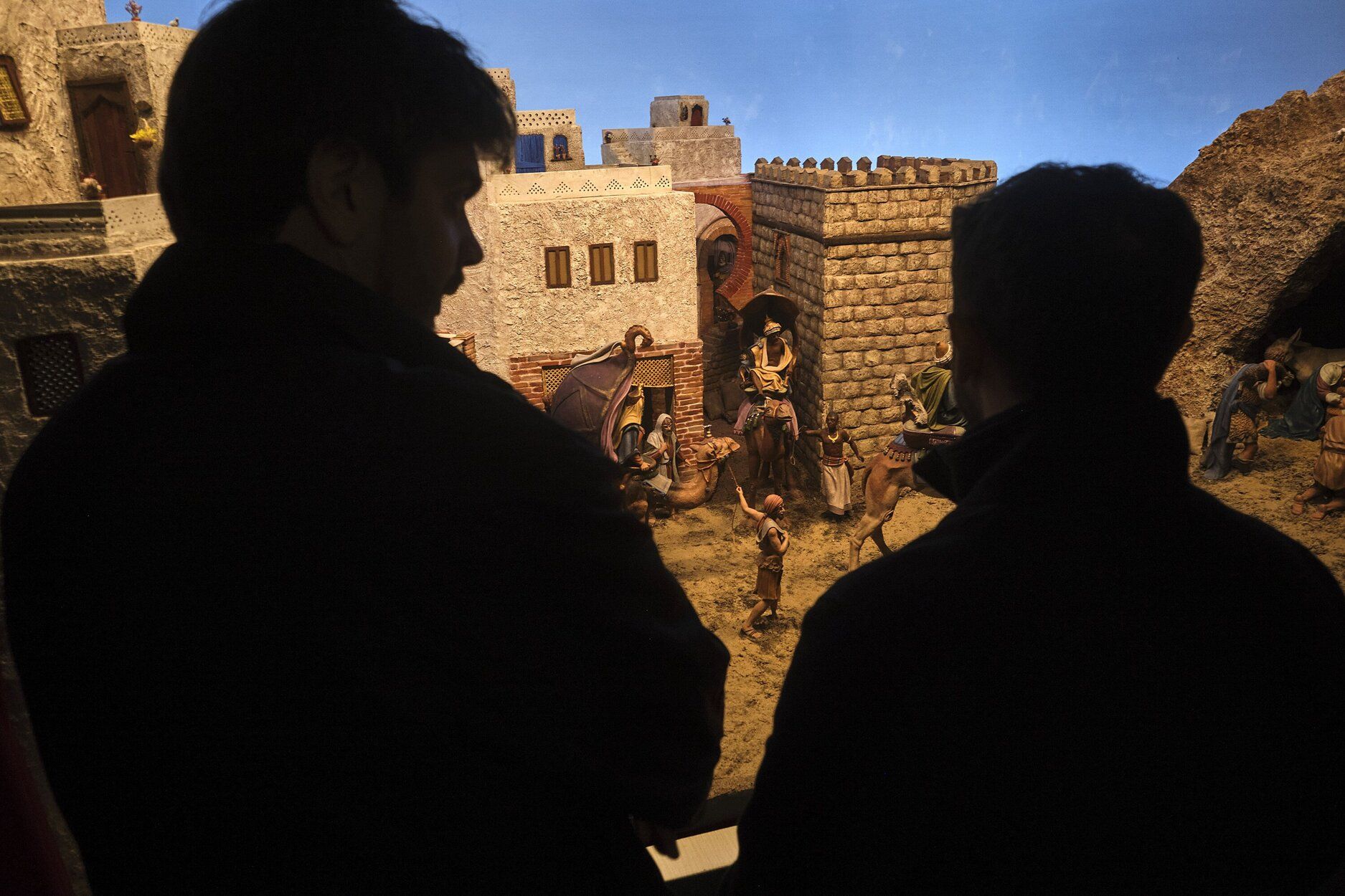 Imagenes del encendido de luces de navidad en Pamplona