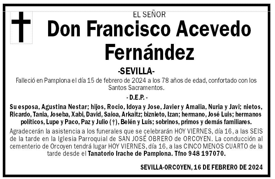 Francisco Acevedo Fernández