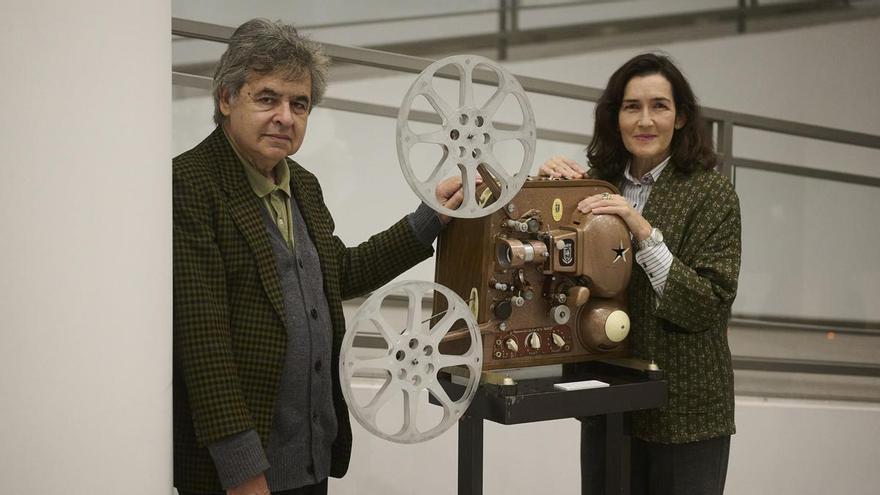 Hidalgo y González Sinde, en la Filmoteca de Navarra