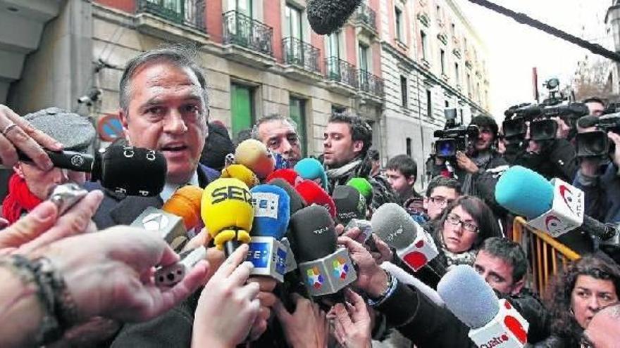 José Luis Astiazaran el pasado 30 de diciembre hablando sobre la huelga entonces convocada por la AFE, el sindicato de futbolistas.