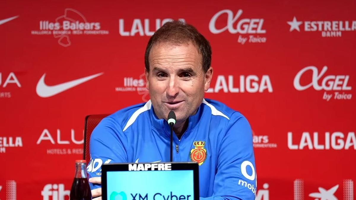 Jagoba Arrasate, durante la rueda de prensa.