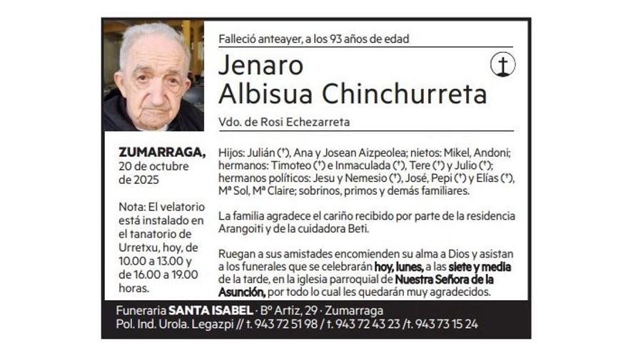 Jenaro Albisua Chinchurreta