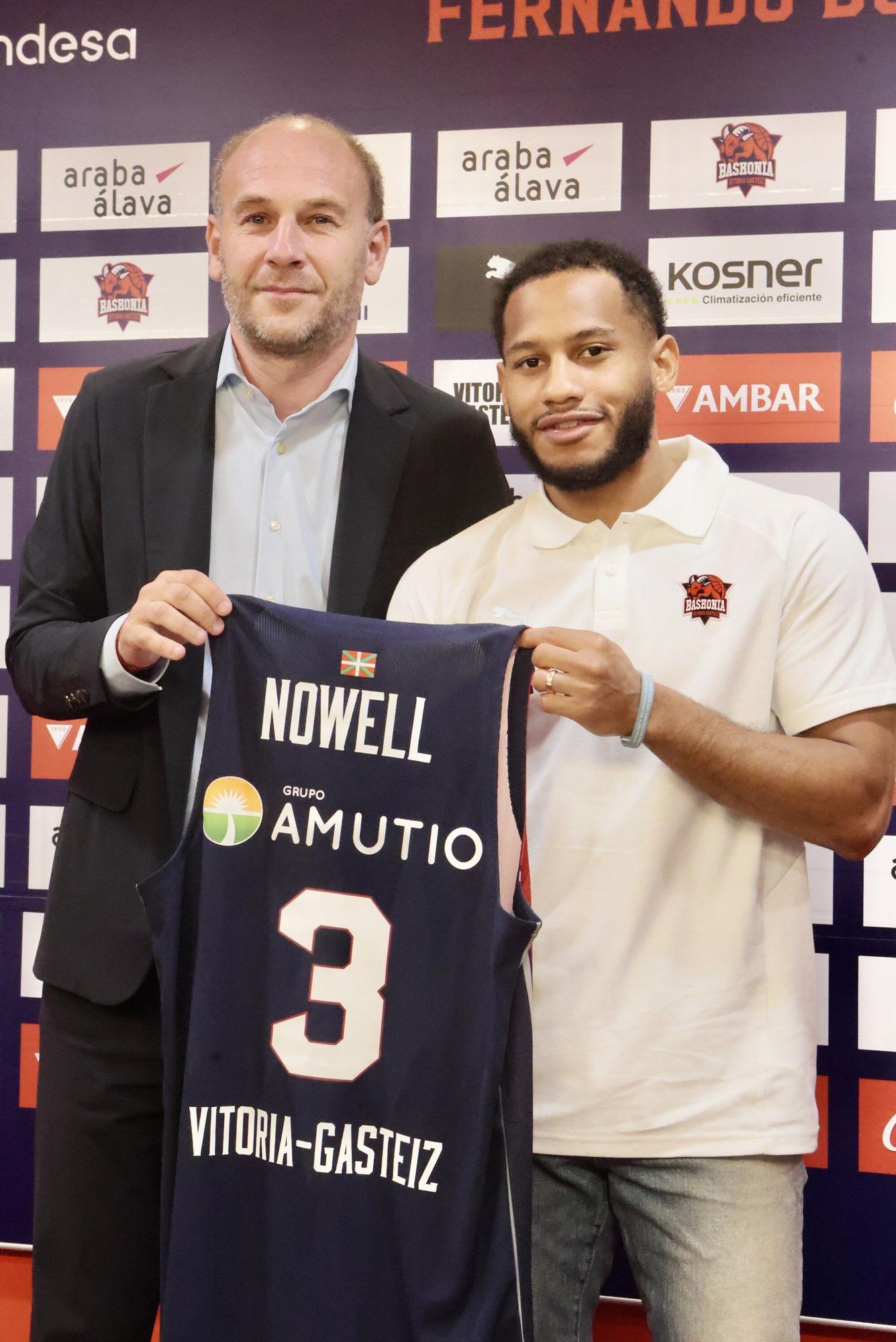 En imágenes: Presentación de Markquis Nowell como nuevo jugador del Baskonia