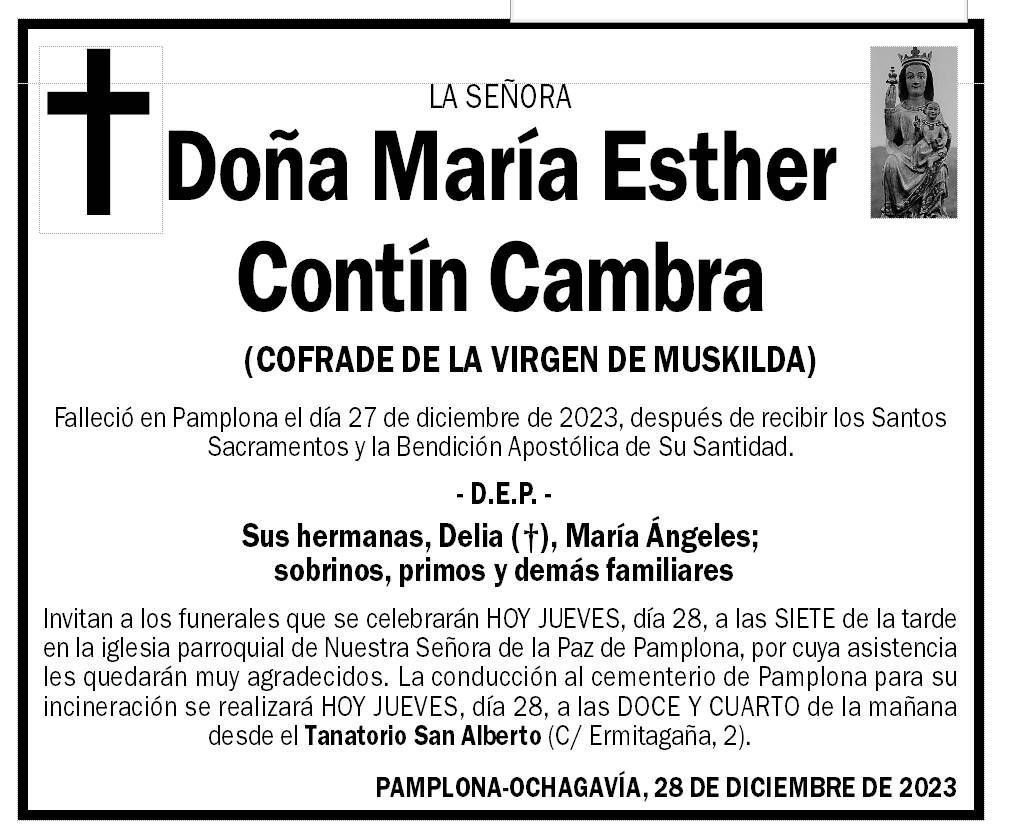 María Esther Contín Cambra