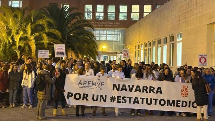 83 facultativos navarros secundan la movilización estatal por un Estatuto Médico