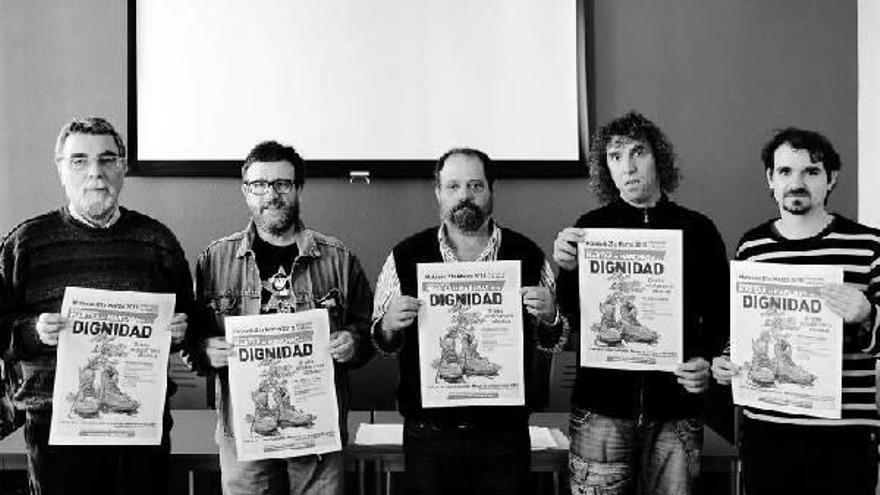Javier de Miguel, Jesús Denia, Manolo Velasco, Íñigo Rudi y Fernando Espinosa, ayer.