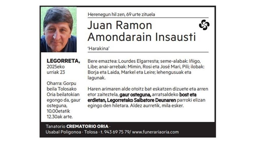 Juan Ramon Amondarain Insausti
