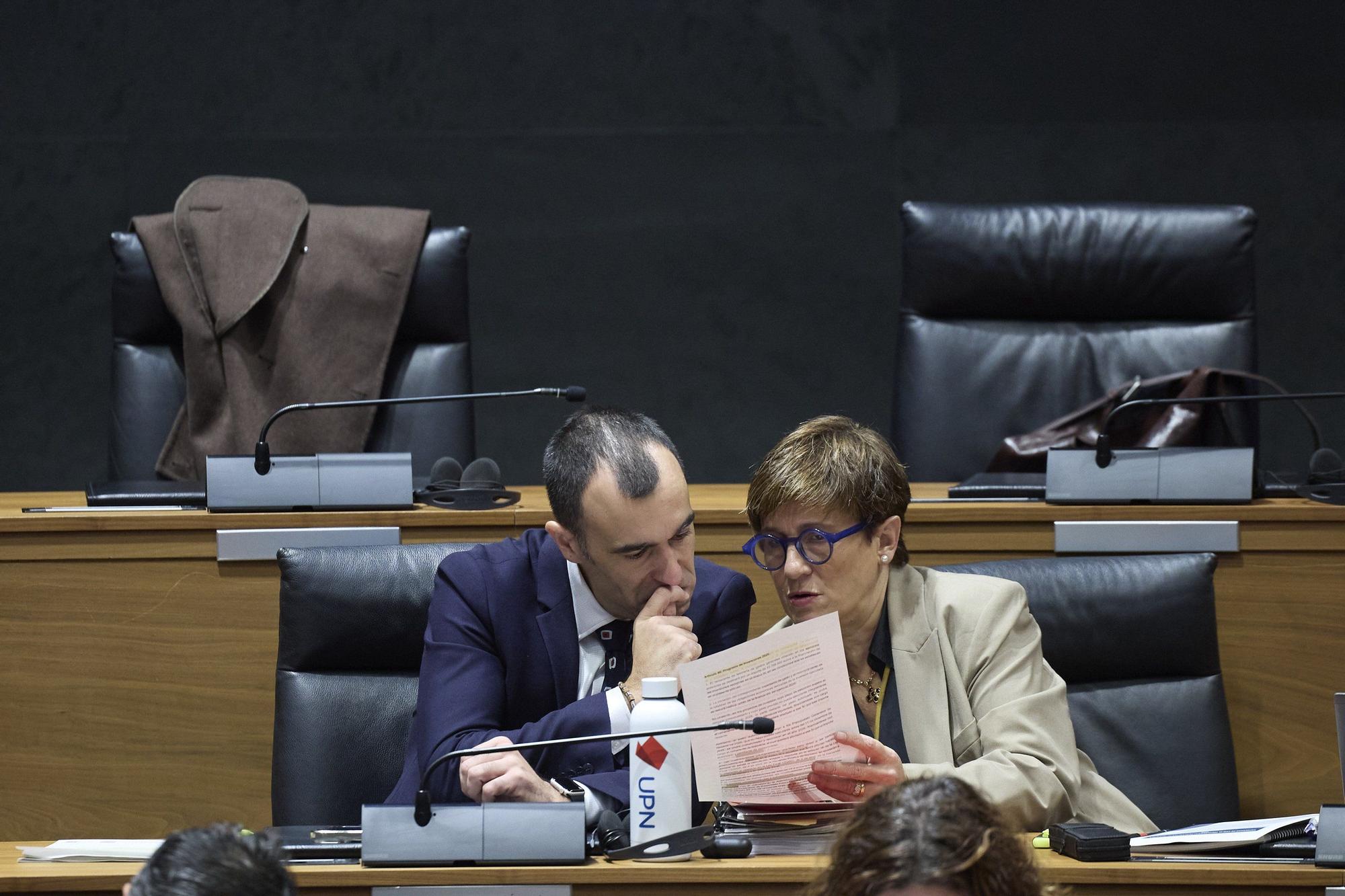 Fotos del pleno del Parlamento de Navarra (20 de noviembre de 2025)