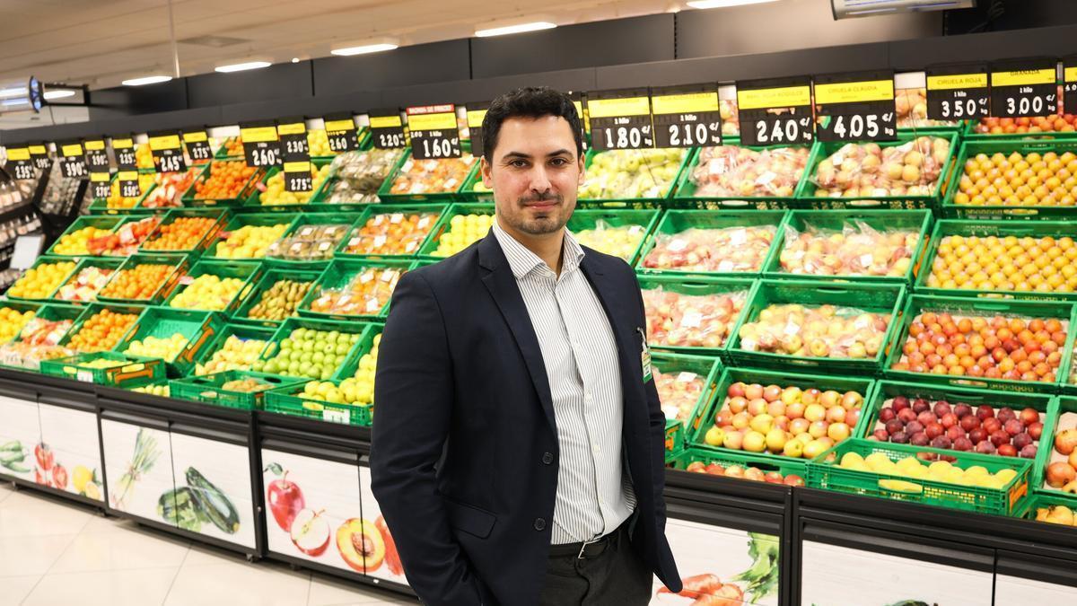 Sergio Álvarez, responsable de tienda en Mercadona Santurtzi.