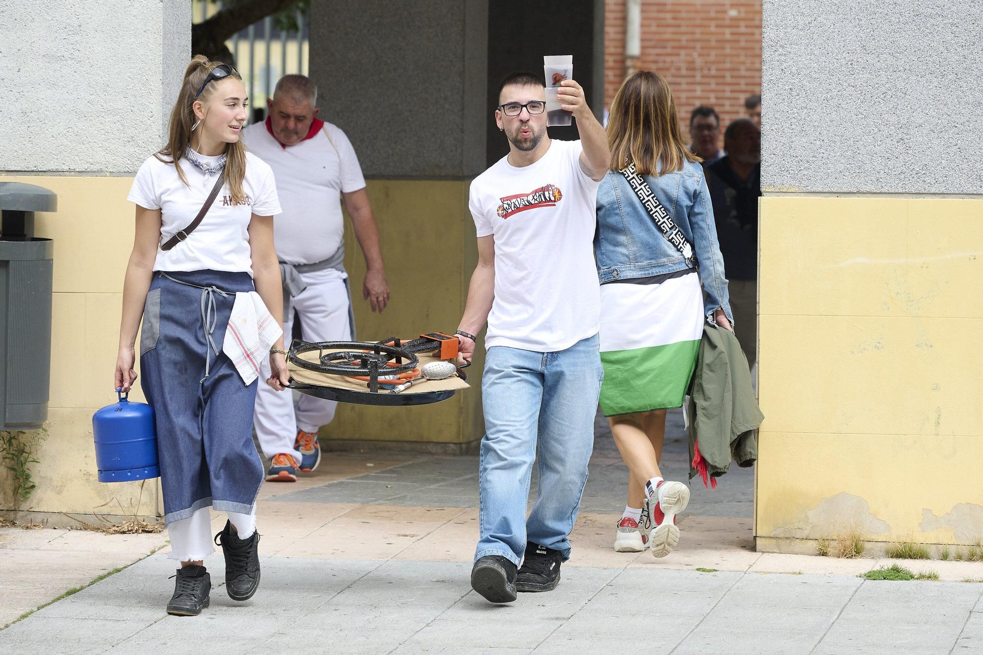 Fotos de la comida del pato en Zizur