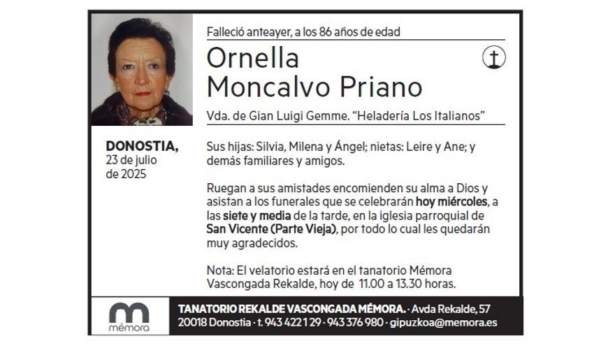 ORNELLA MONCALVO PRIANO
