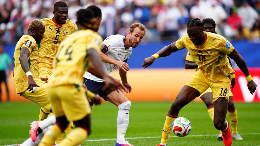 Inglaterra se estrella contra el muro de Ghana