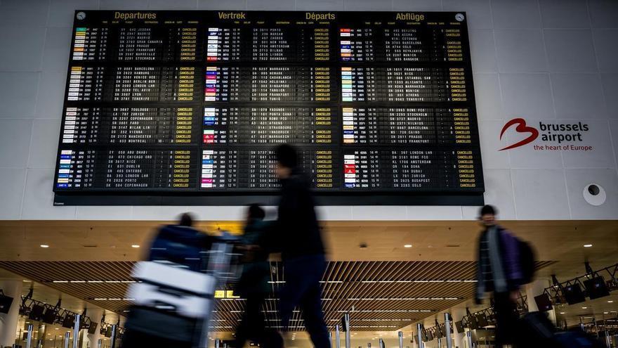 El aeropuerto de Bruselas, cerrado por la presencia de tres drones
