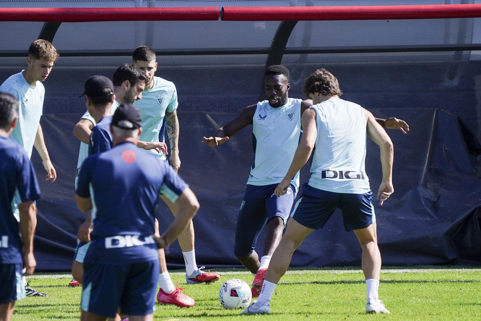 En imágenes: entrenamiento del Athletic en Lezama este sábado