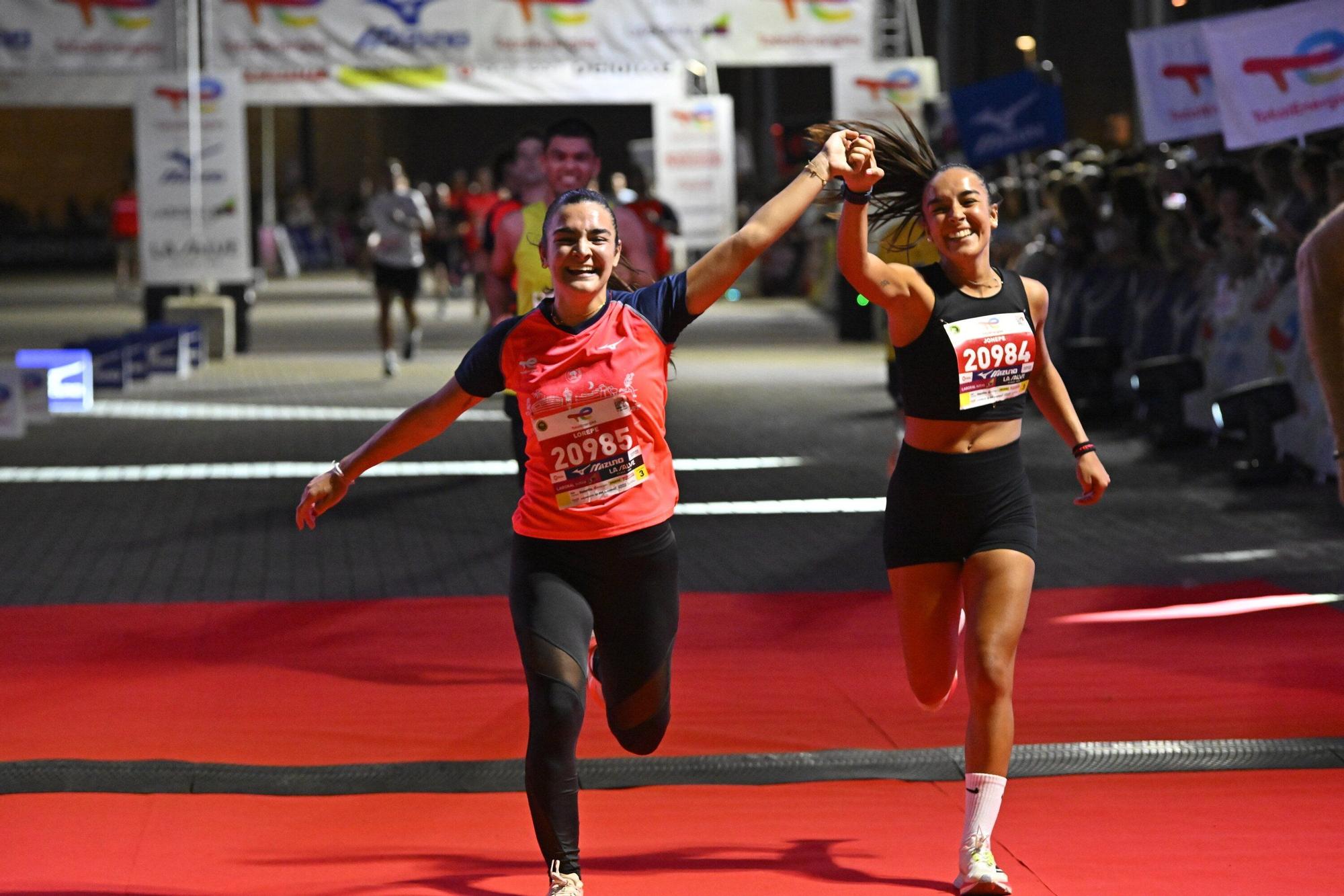 El Bilbao Night Marathon, en imágenes