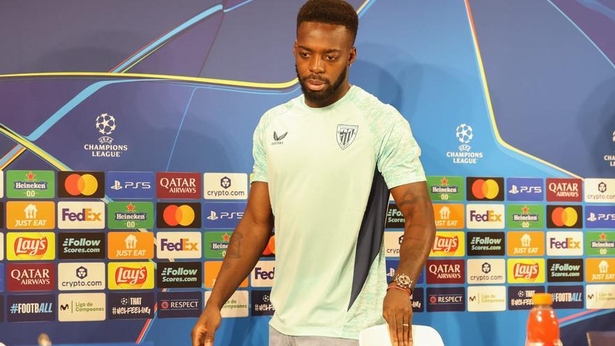 Ernesto Valverde e Iñaki Williams en rueda de prensa