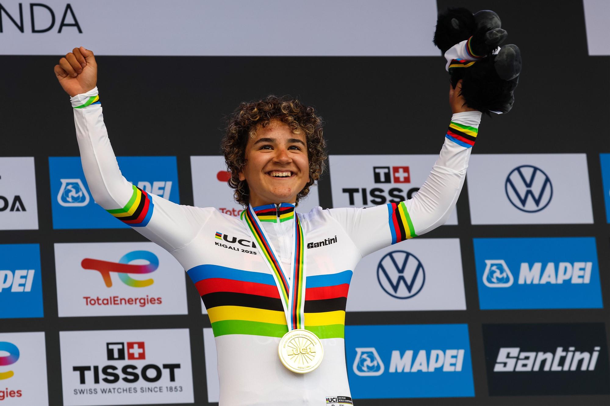 Álbum de fotos de Paula Ortiz campeona del mundo de ciclismo júnior