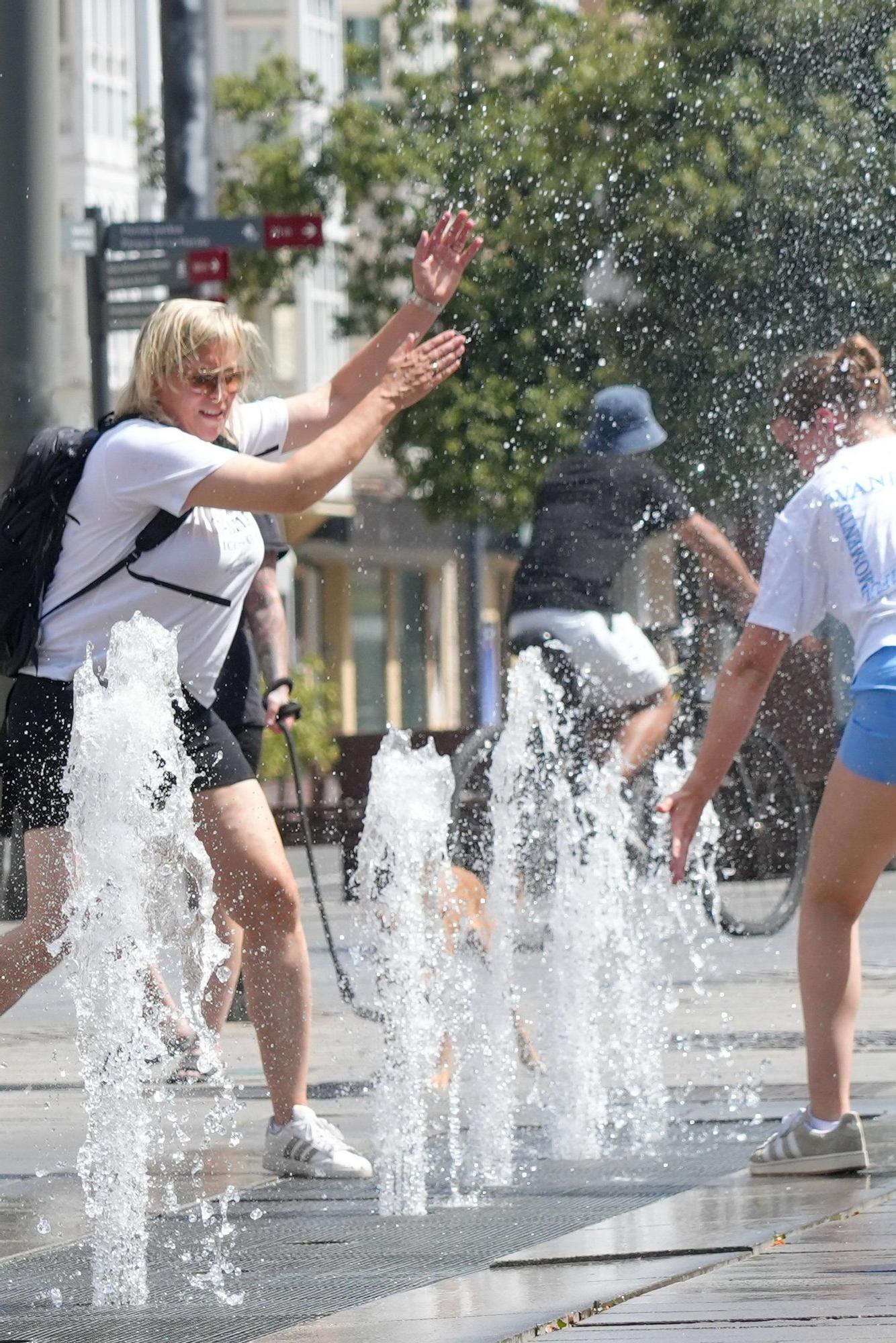 En imágenes: Vitoria se achicharra en plena ola de calor