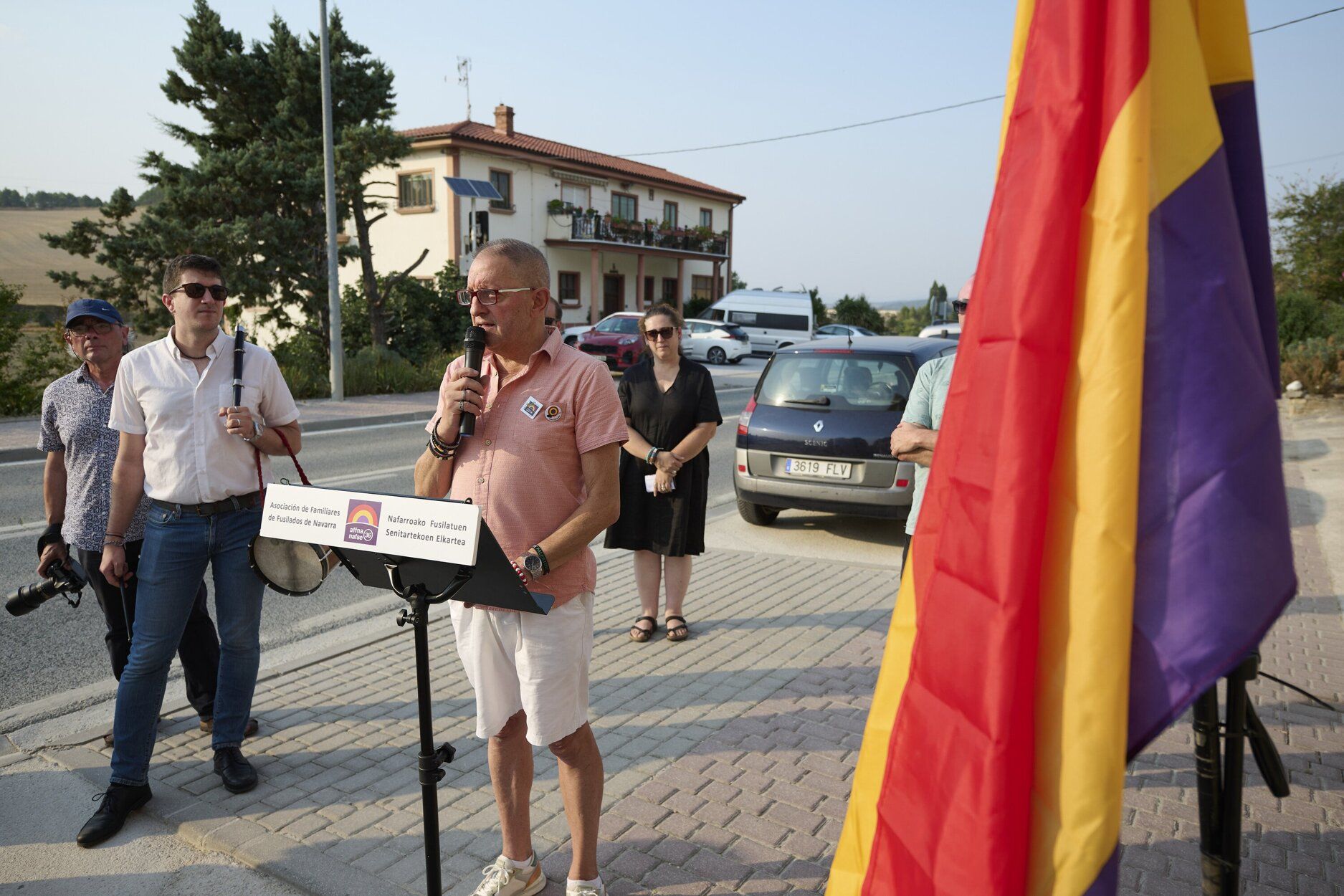 Homenaje en recuerdo de Rufino Azcárate en Tiebas
