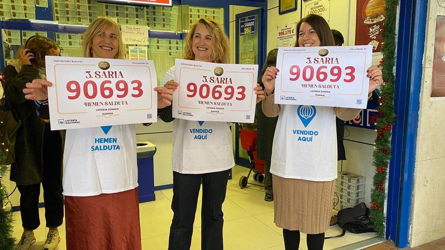 Zumaia reparte 500.000 euros del tercer premio