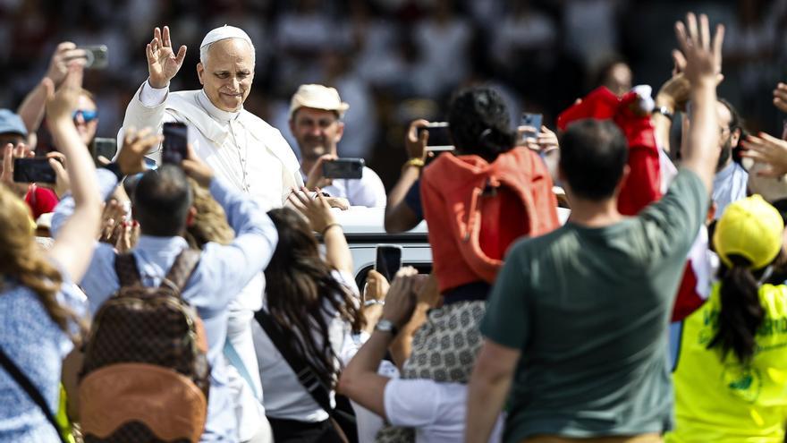 El papa León XIV despide el Jubileo de la Juventud