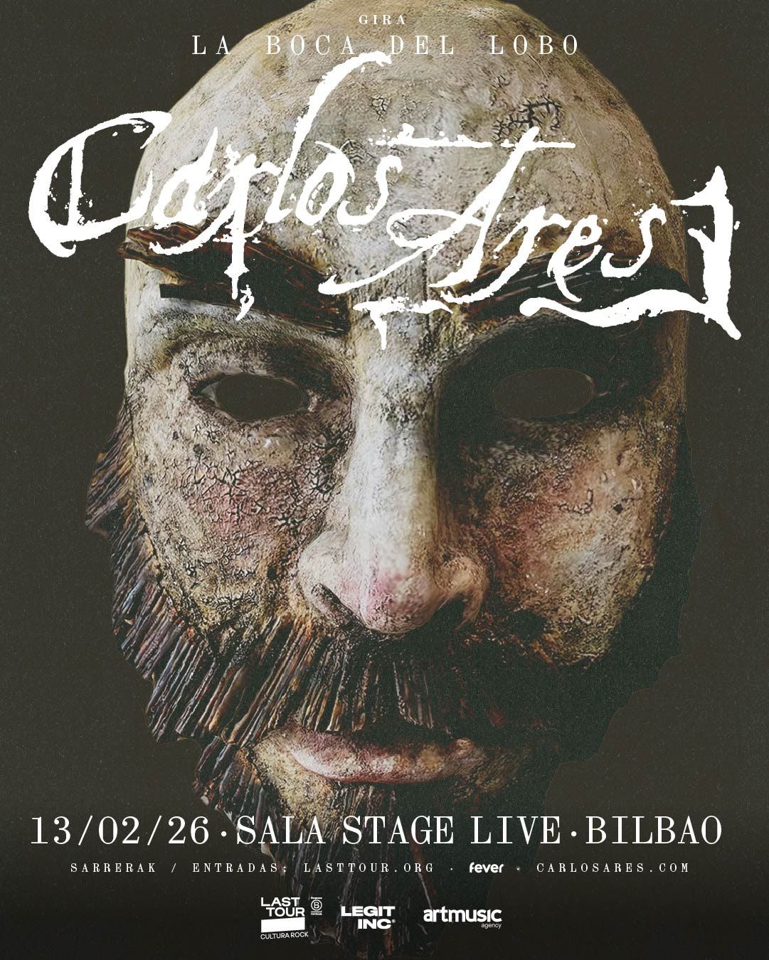 Cartel del concierto de Carlos Ares