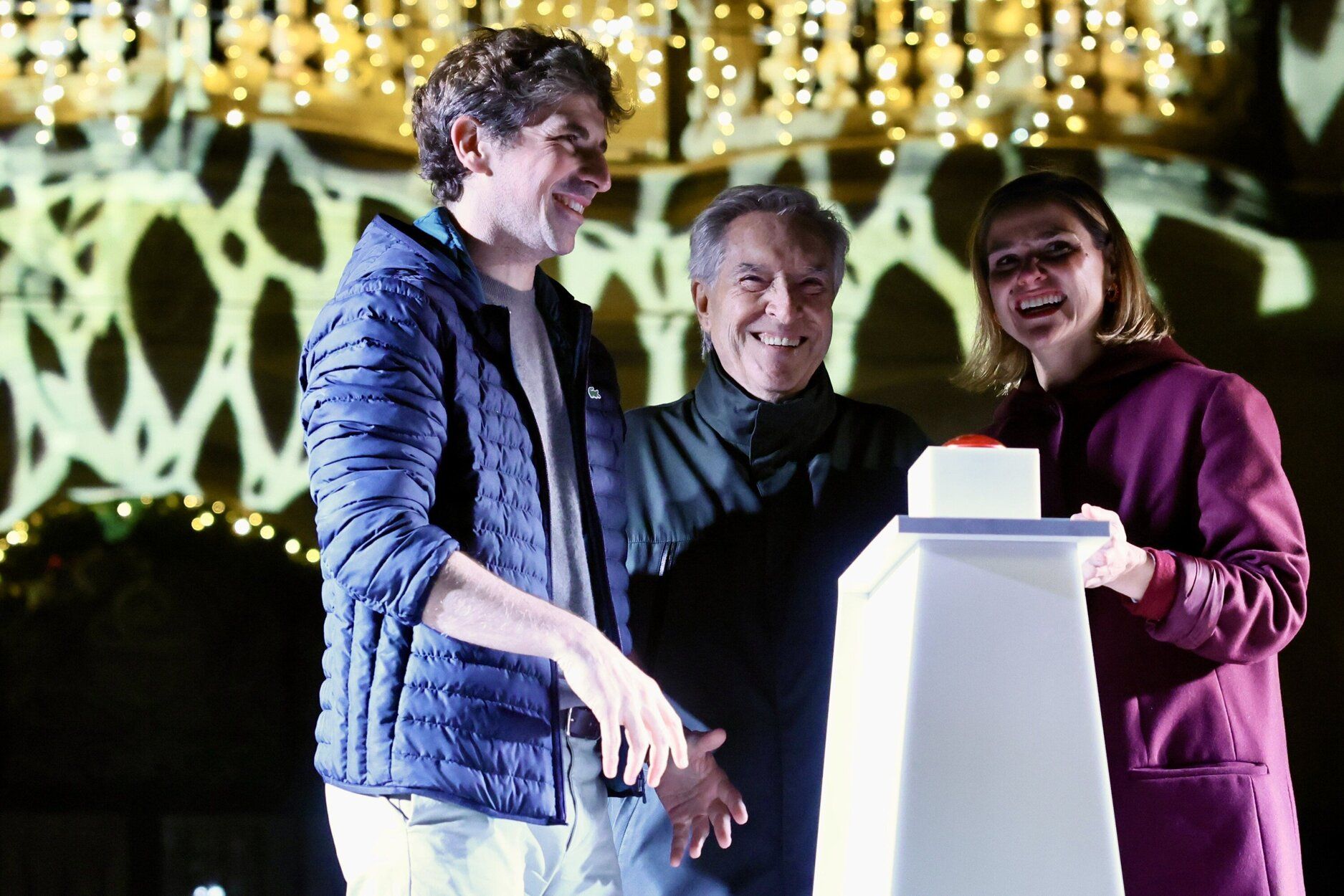 Espectacular encendido de las luces de Navidad en Donostia