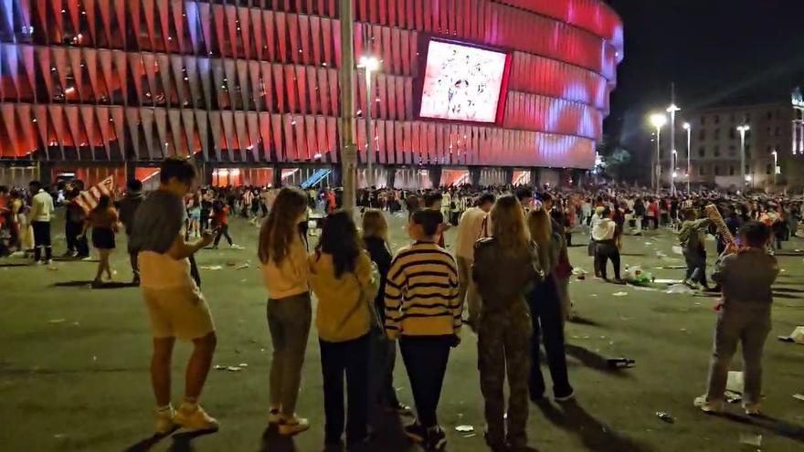 San Mamés celebra el histórico triunfo del Athletic