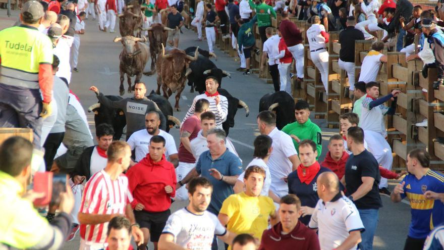 Fotos del tercer encierro de las fiestas de Tudela 2025