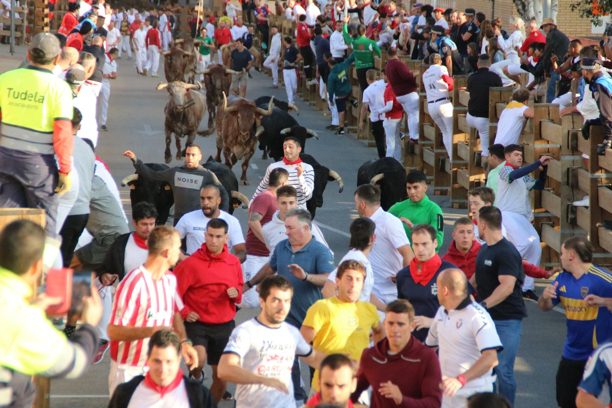 Fotos del tercer encierro de las fiestas de Tudela 2025