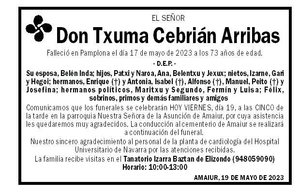 Txuma Cebrián Arribas