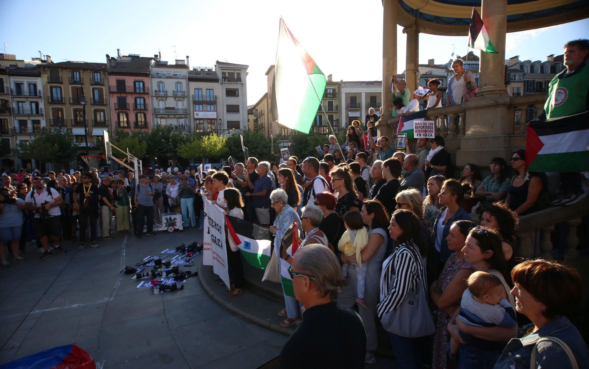 Periodistas de Navarra contra el genocidio en Palestina