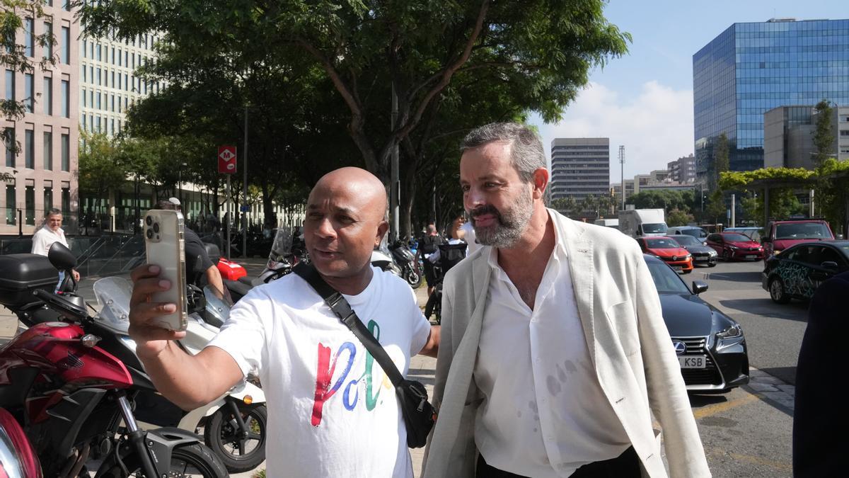 El expresidente del FC Barcelona Sandro Rosell sale de declarar como investigado ante la instructora del &#039;caso Negreira&#039;.