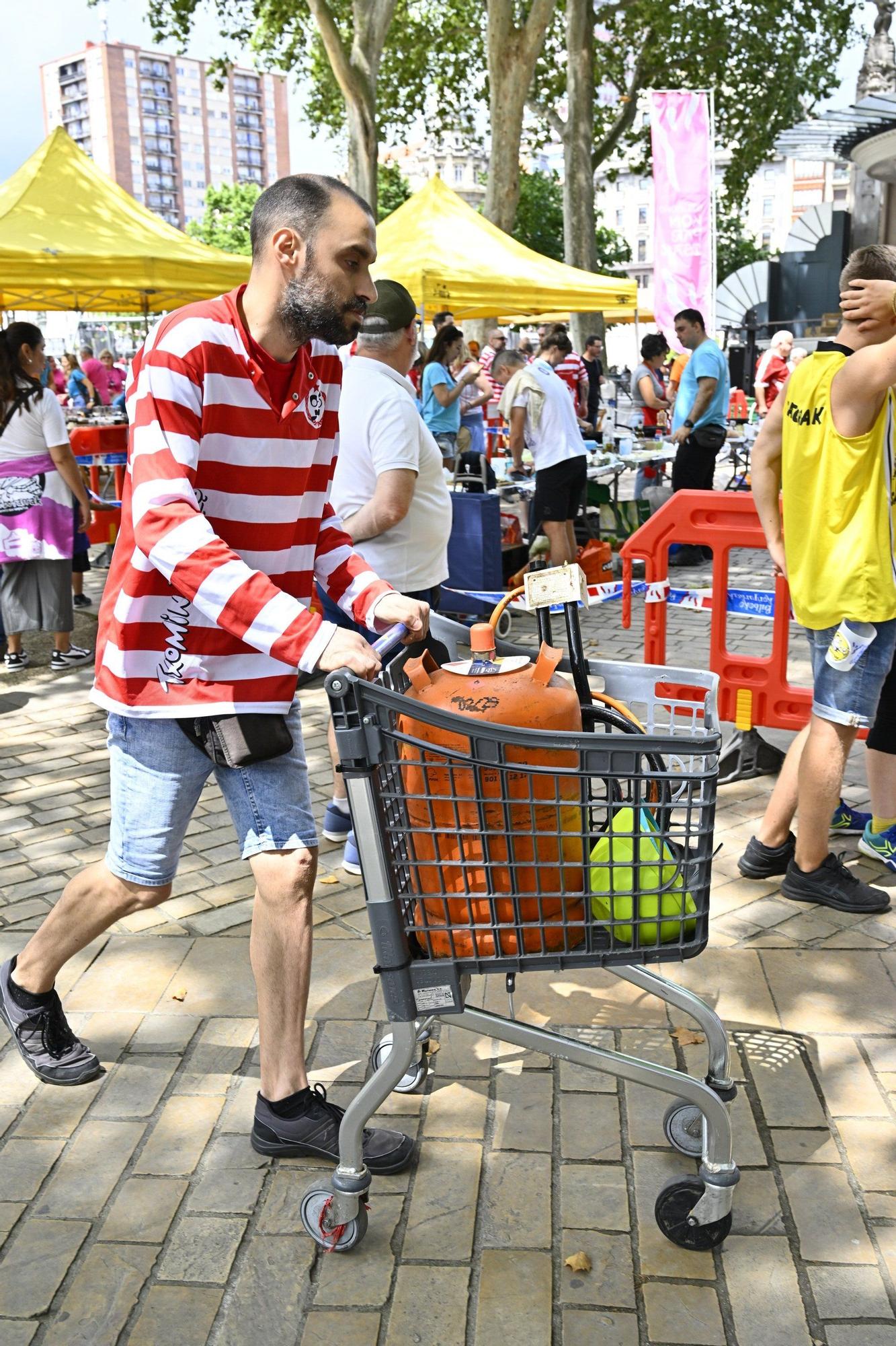 En imágenes: Bilboko Konpartsak calienta motores para Aste Nagusia