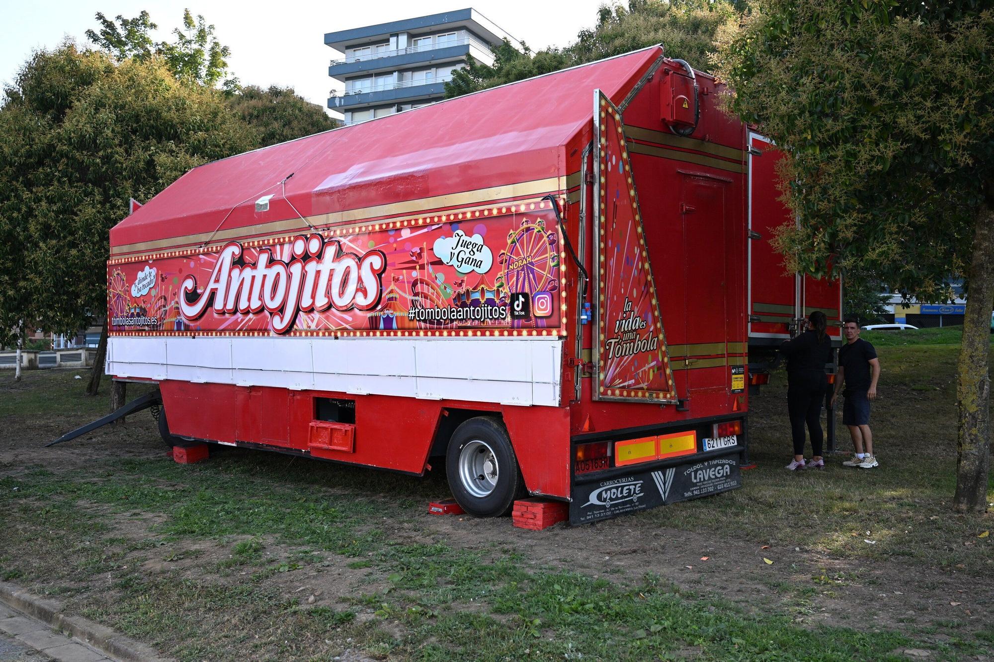 En imágenes: Comienza el montaje de las barracas de Aste Nagusia