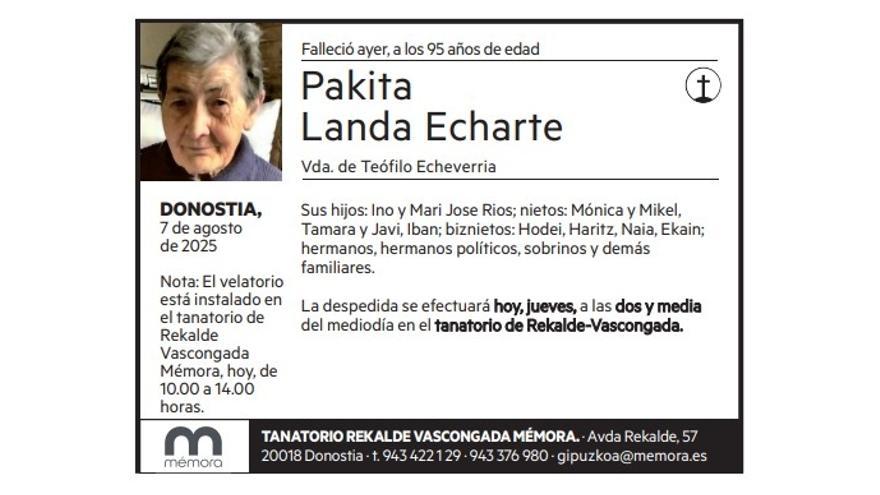 Pakita Landa Echarte