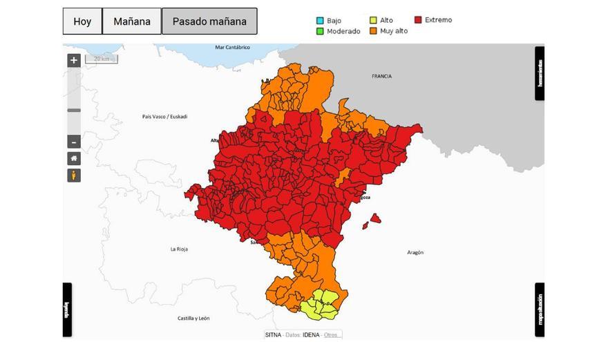 Navarra recuerda la necesidad de extremar la precaución ante el alto riesgo de incendios forestales