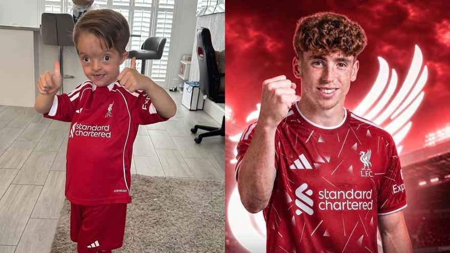 Isaac Kearney, el pequeño gran aficionado del Liverpool que da la bienvenida a Víctor Muñoz: “No puedo esperar a verte romperla con los Reds”