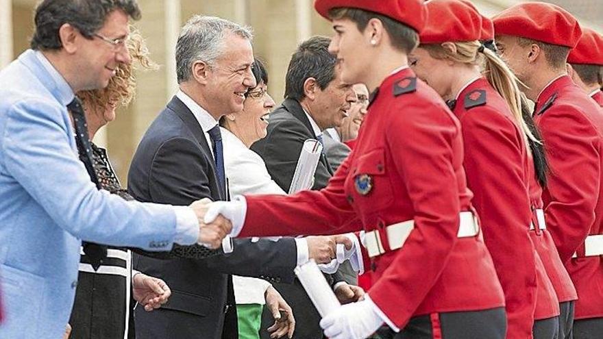 El lehendakari Urkullu entregó las credenciales a los nuevos ertzainas el pasado 22 de julio.