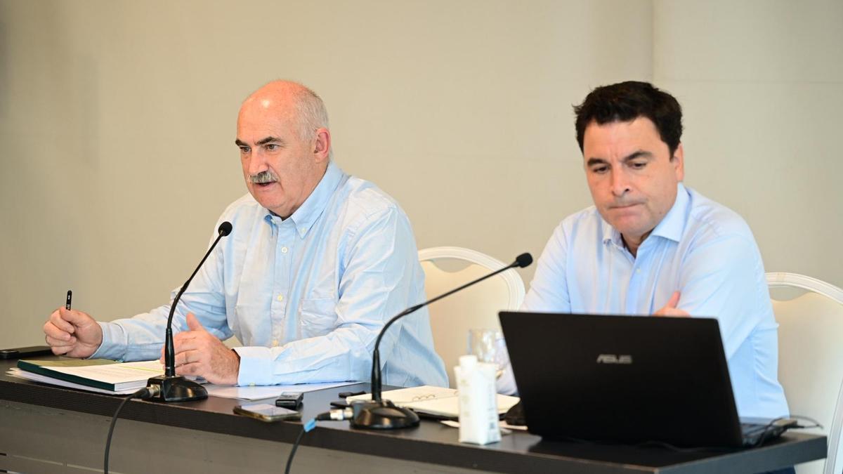 José María Aierdi, junto con Alberto Bayona, exdirector-gerente de Nasuvinsa (2019-2023).