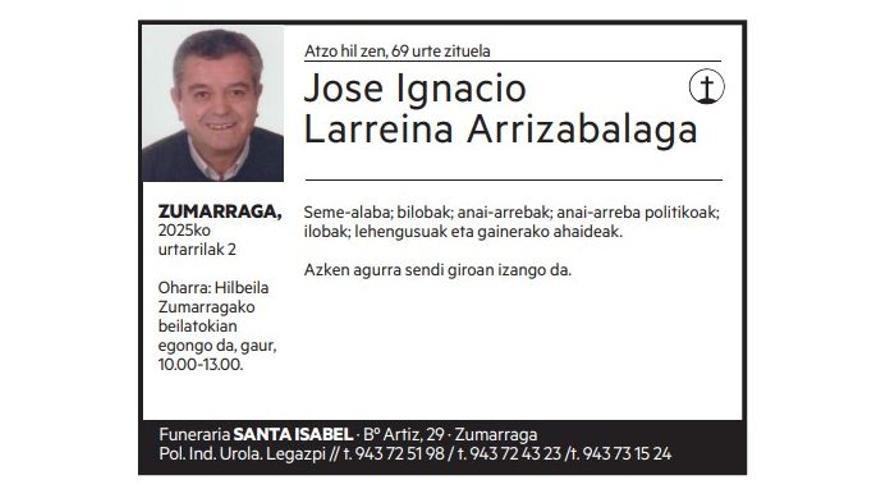 Jose Ignacio Larreina Arrizabalaga