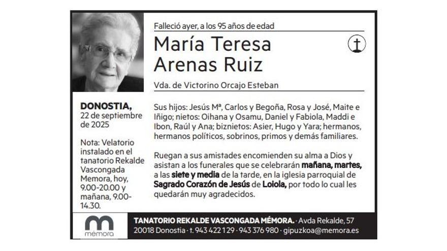 María Teresa Arenas Ruiz