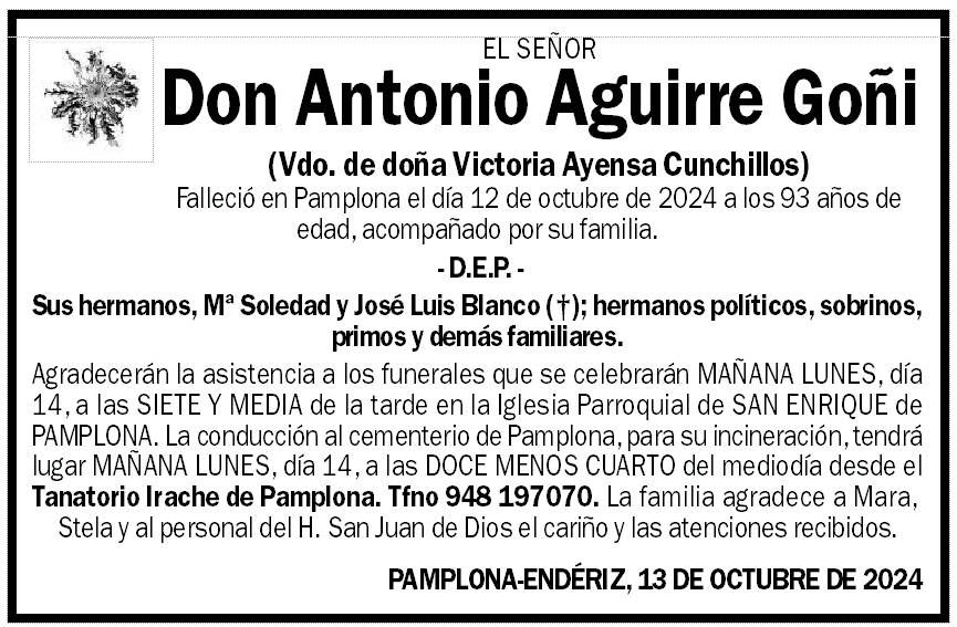 Antonio Aguirre Goñi