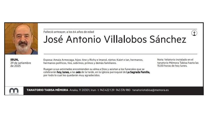 José Antonio Villalobos Sánchez