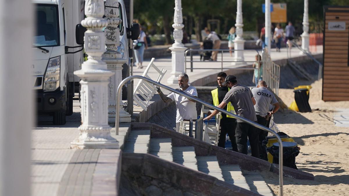 También se han retirado otros elementos, como las sillas