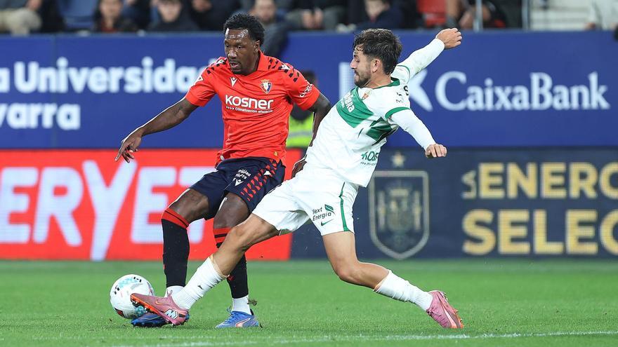 Cifras y apuntes del Osasuna-Elche