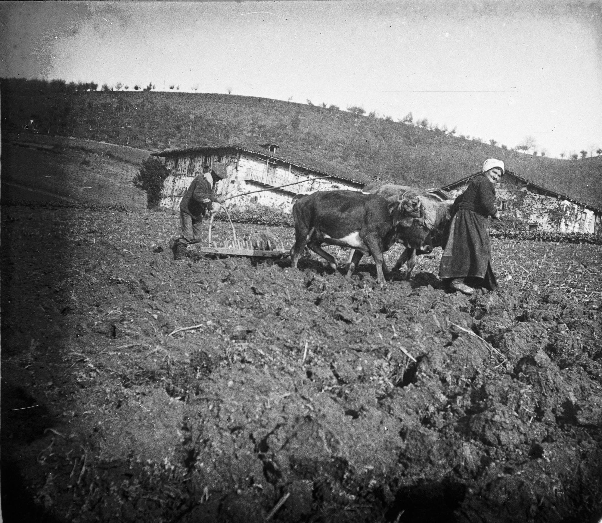 Imágenes antiguas de mujeres baserritarras en Euskadi
